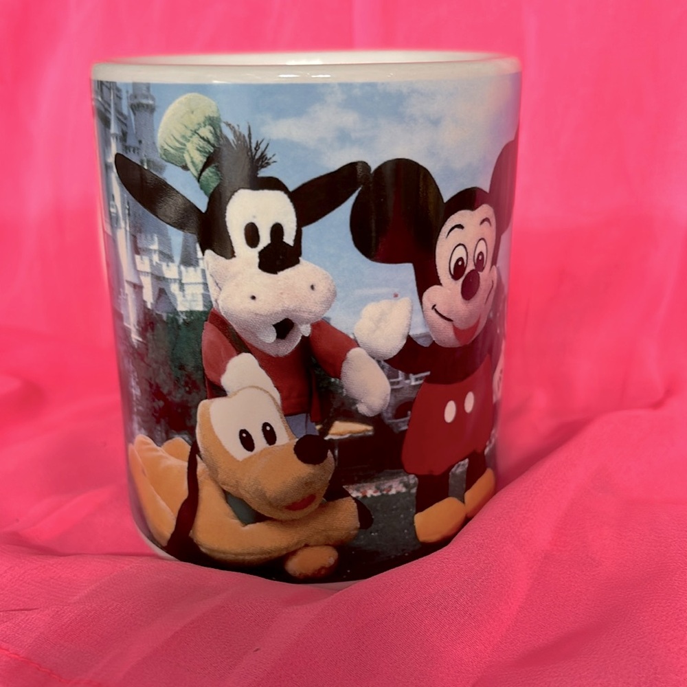 Disney Mini Bean Bag Plush Coffee Tea Mug Mini Mickey Donald Guffy Pluto